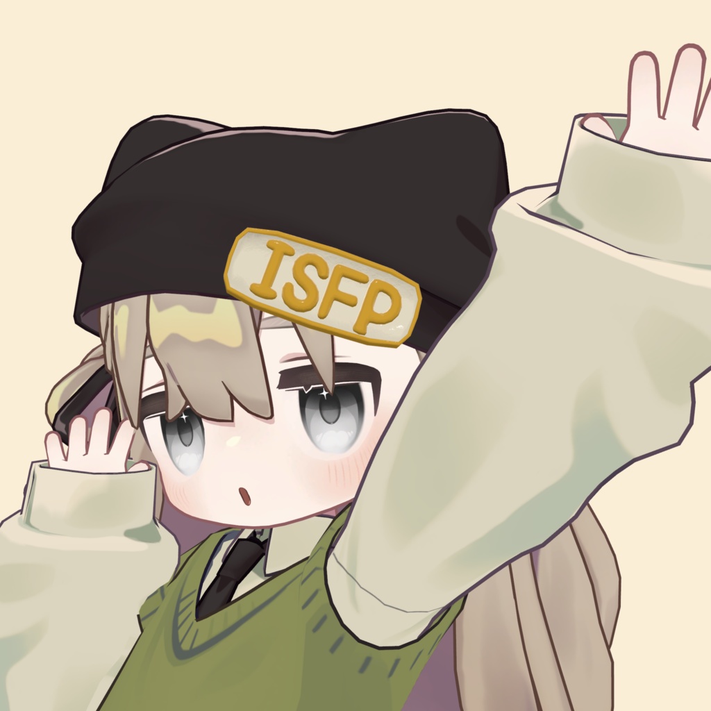 【全アバター対応】MBTIプレートアクセサリー