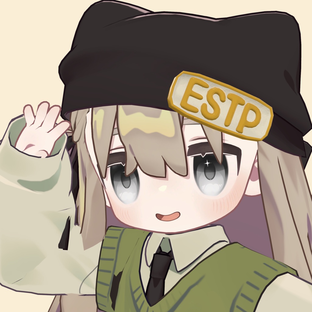 【全アバター対応】MBTIプレートアクセサリー