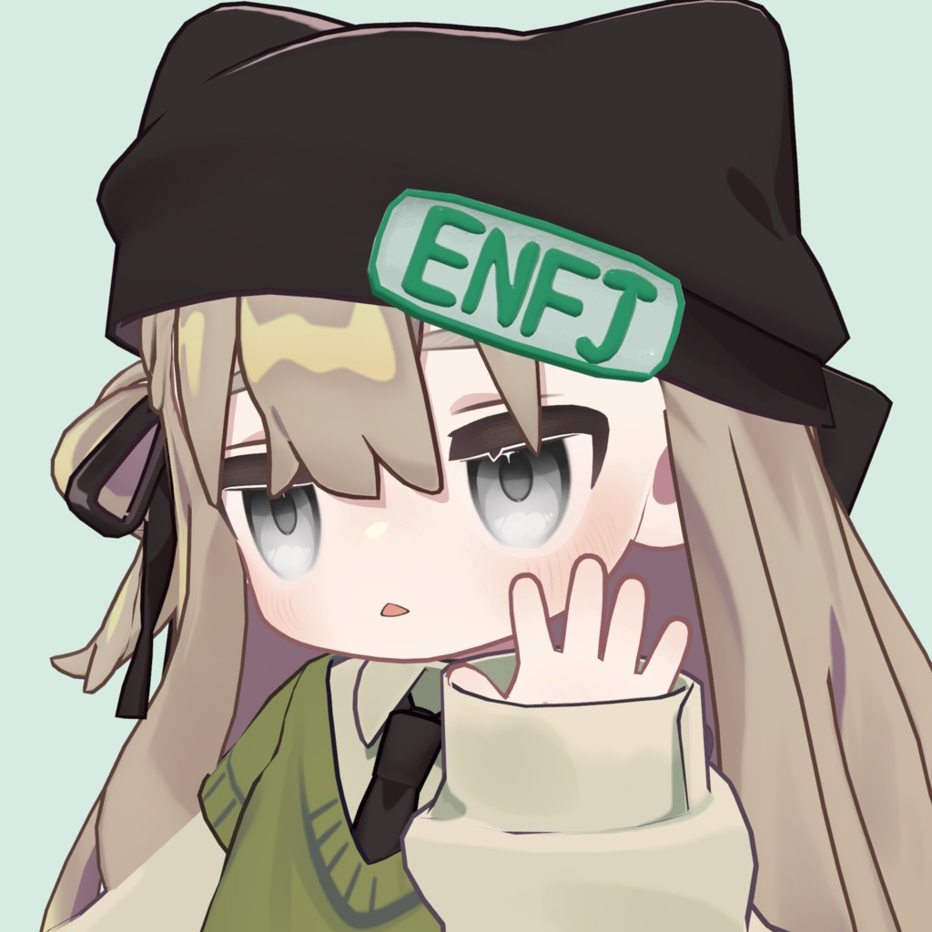 【全アバター対応】MBTIプレートアクセサリー