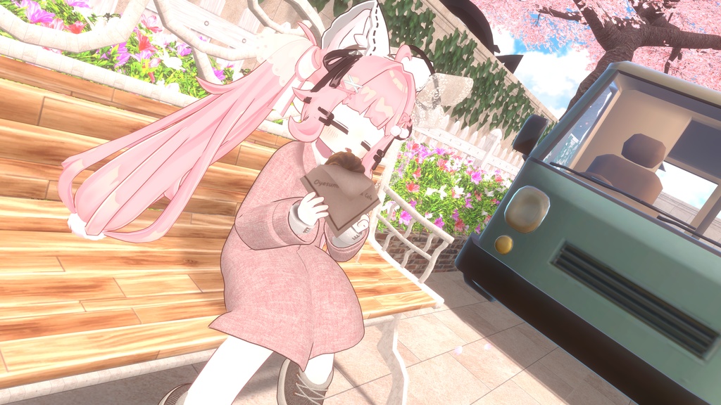【まめふれんず・えも研素体・みみのこ対応】あわいろスプリングコート