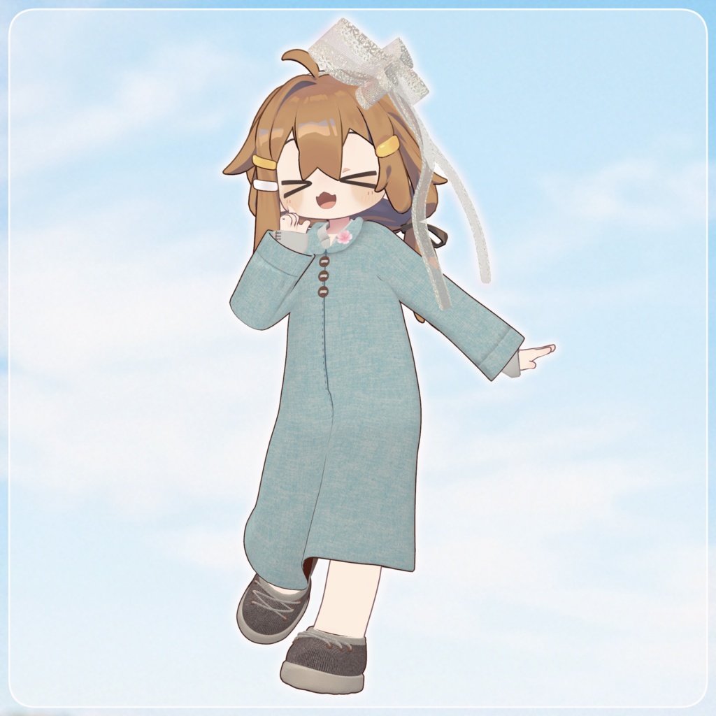 【まめふれんず・えも研素体・みみのこ対応】あわいろスプリングコート