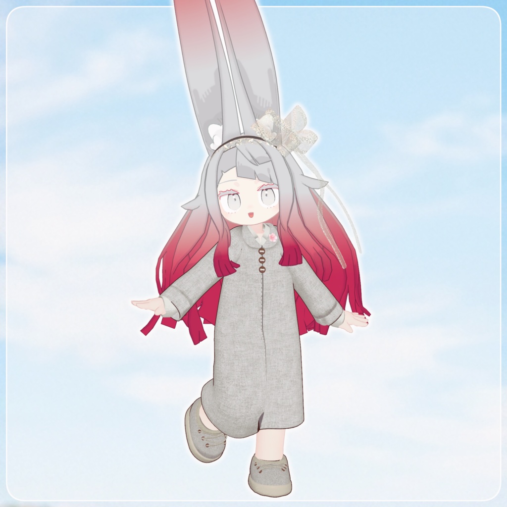 【まめふれんず・えも研素体・みみのこ対応】あわいろスプリングコート