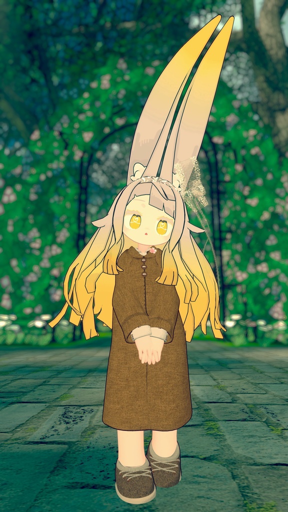 【まめふれんず・えも研素体・みみのこ対応】あわいろスプリングコート