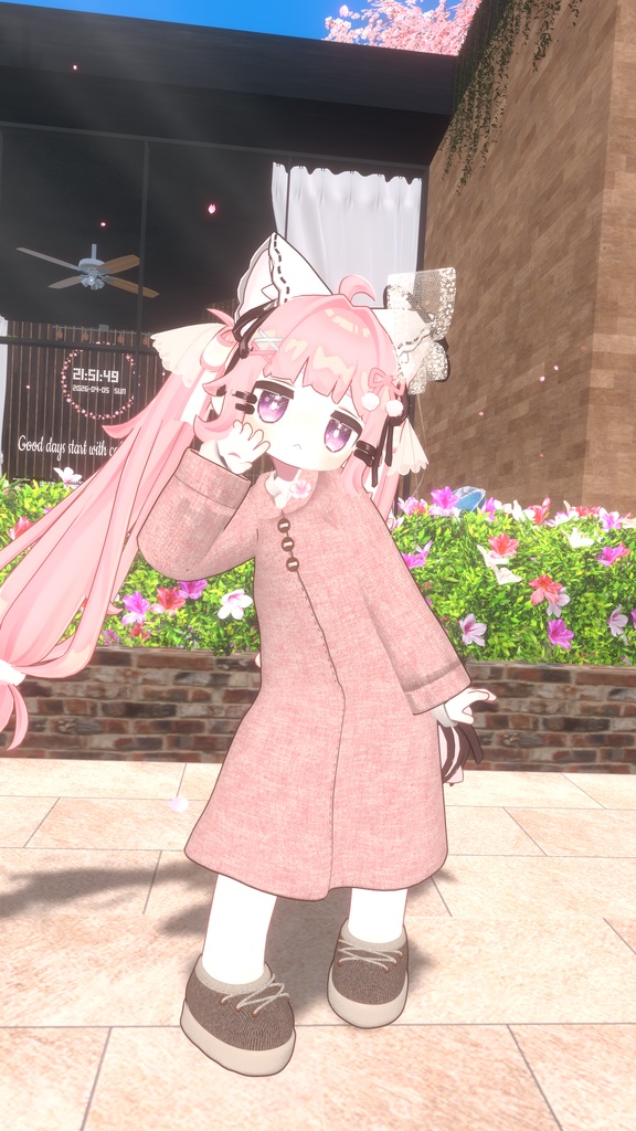 【まめふれんず・えも研素体・みみのこ対応】あわいろスプリングコート