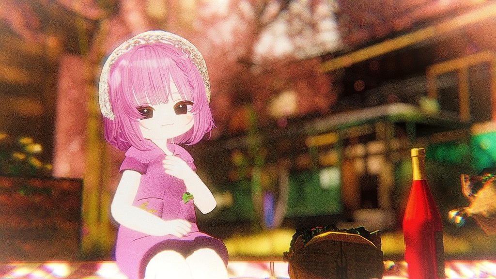 【まめふれんず・えも研素体・みみのこ対応】あおぞらセーラードレス