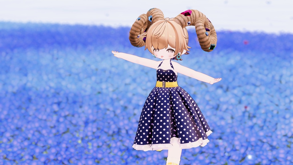 【全アバター対応】ジュエルカーリーホーン