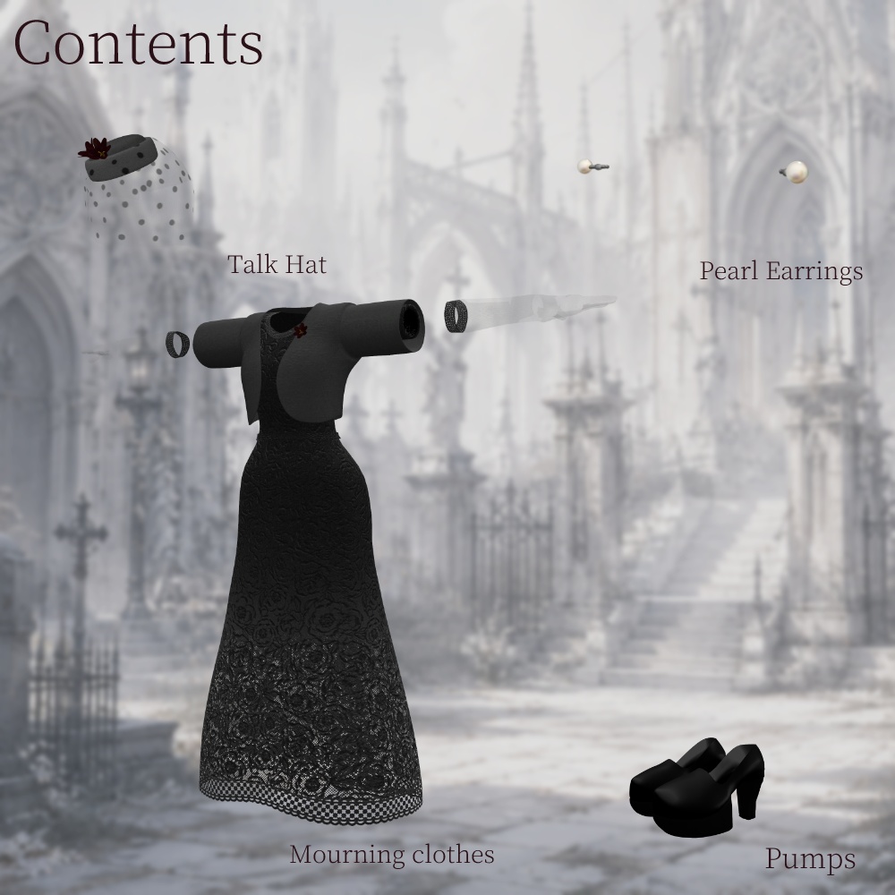【Velnica専用衣装セット】RequiemLiliiNigri