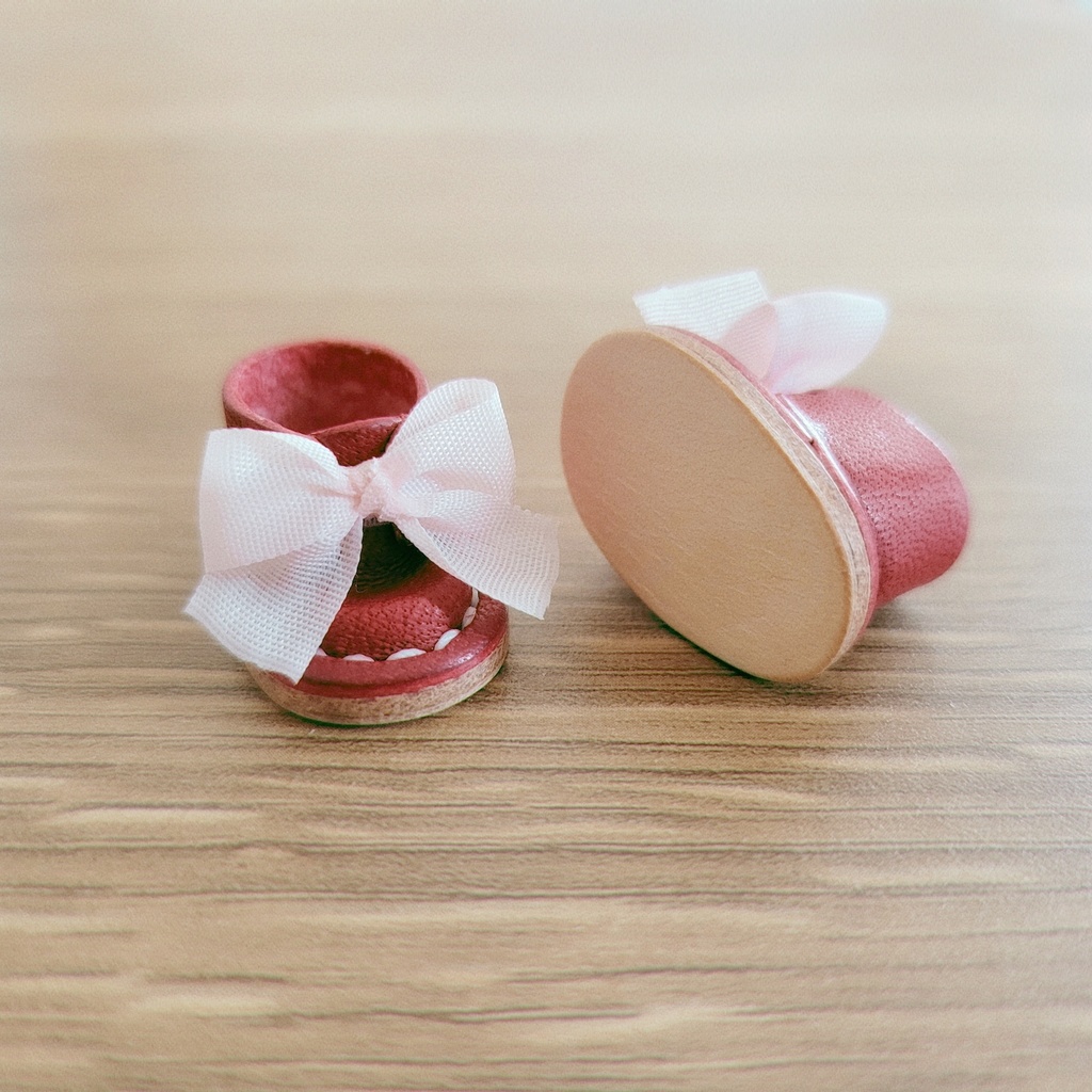 桜色 Ribbon Boots