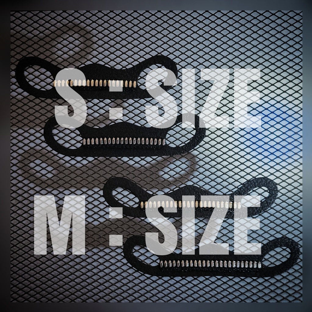 Zipper Mask ( Gold+Silver Set )