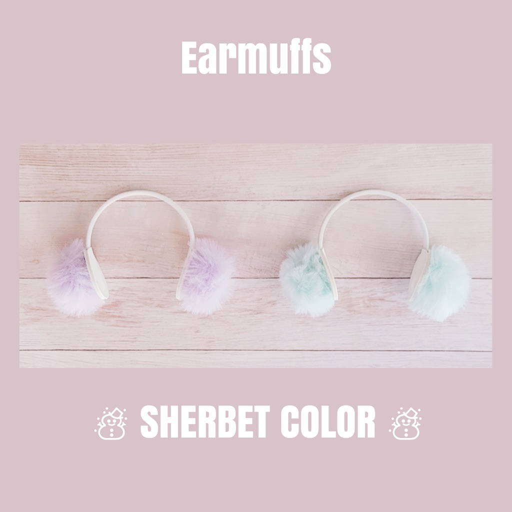 Earmuffs ( SHERBET COLOR )