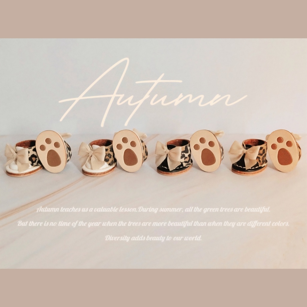 Ribbon Boots🐾 ( Leopard )