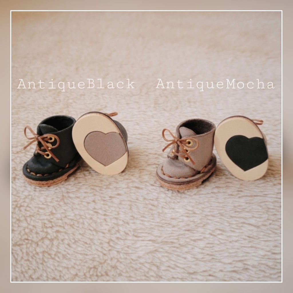 Heart Sneakers ( White Day✕Brown )