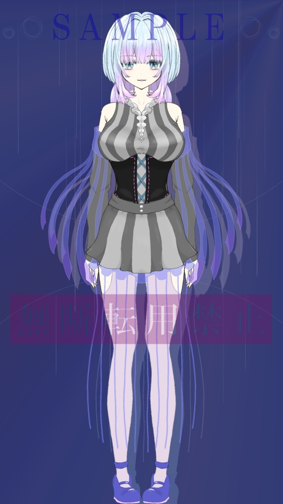 【Live2D 量販モデル】クラゲモチーフ「VtubeStudio対応」