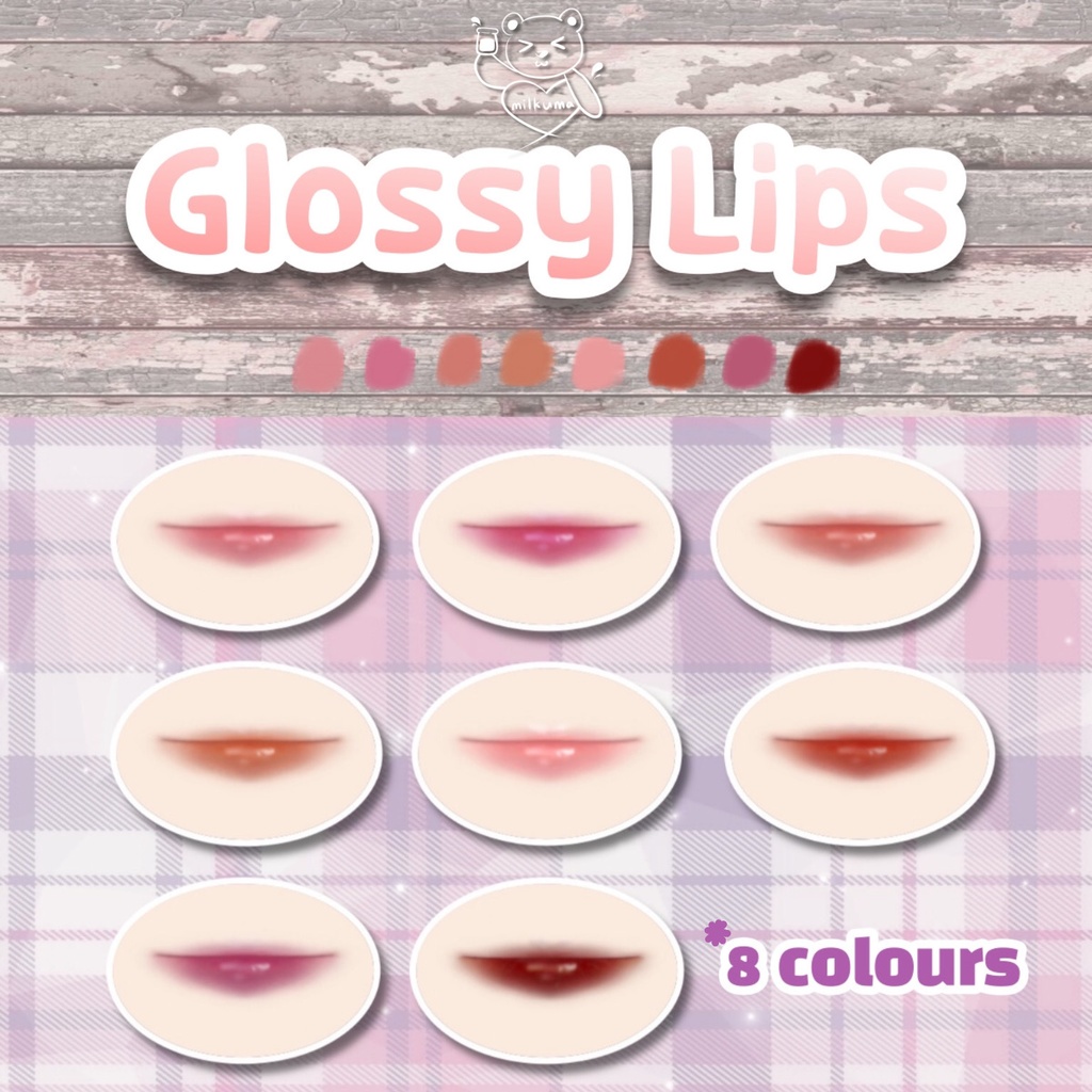 [Vroid] グロッシーリップセット(glossy lips)