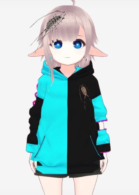 Vroidテクスチャ 【骸音シーエ】パーカー&ソックス