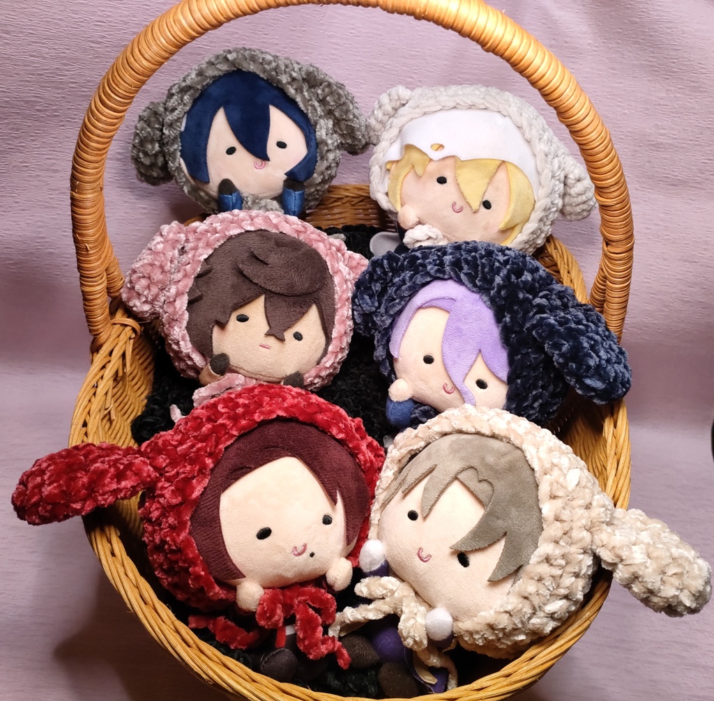 ぬいぐるみ　いぬ耳帽子