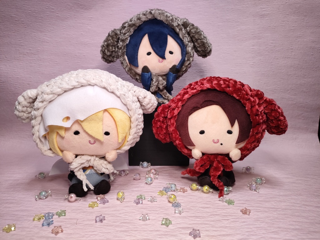 ぬいぐるみ いぬ耳帽子