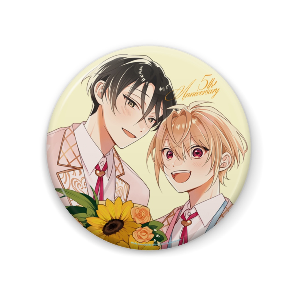 【Rouge5周年グッズ】缶バッジ/砂波チカ「かっこいい俺でいたいのに!」