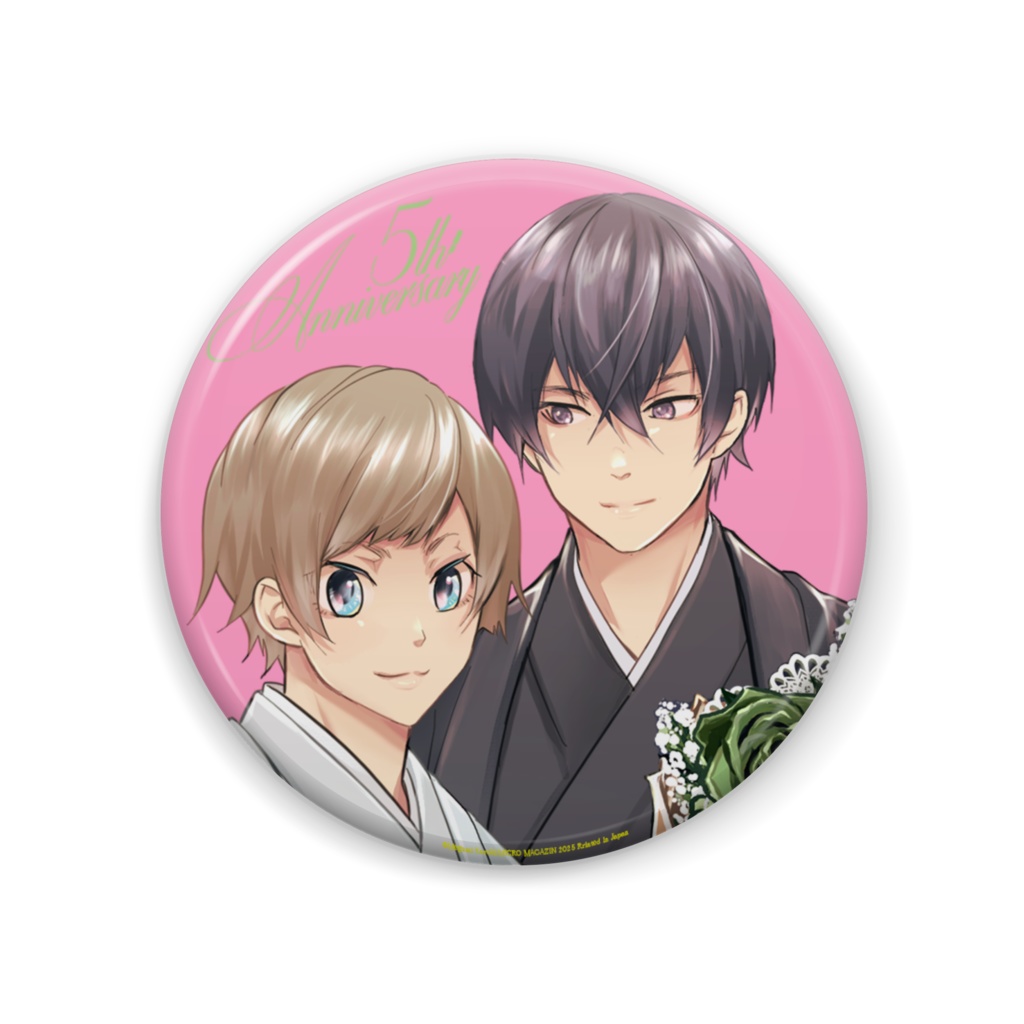 【Rouge5周年グッズ】缶バッジ/黒木めぐみ「勃たないって言ったのに!」