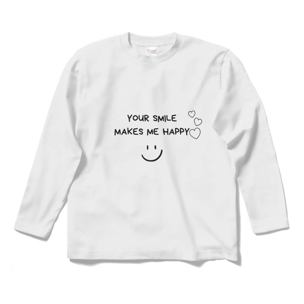 ハッピーな気持ちにしてくれるスマイルロングスリーブＴシャツ(長袖)