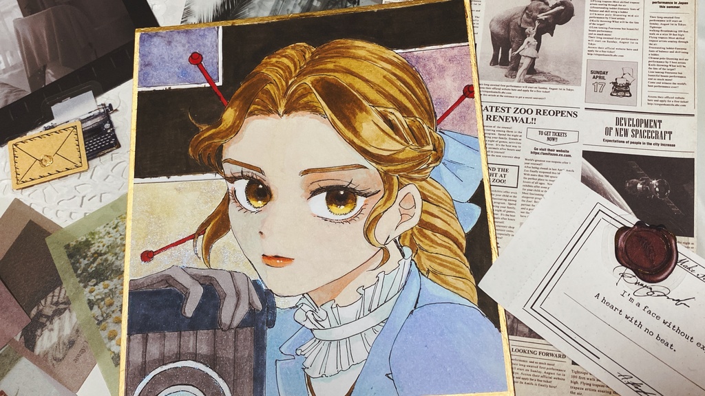 記者『初期衣装』色紙