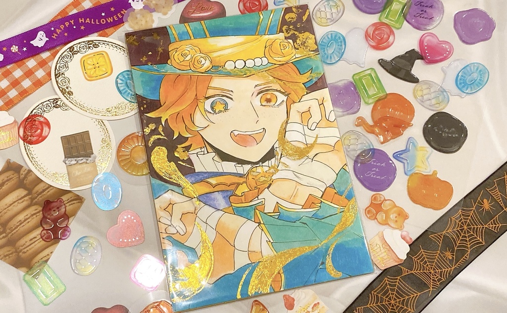 曲芸師 ティーパーティー ポストカード