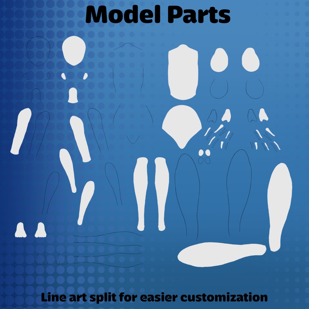 Vtuber Full Body Base V2