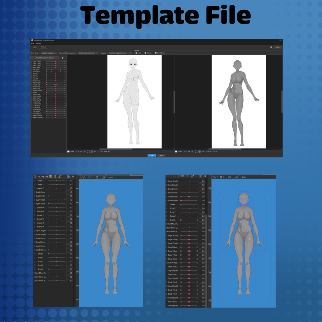 Vtuber Full Body Base V2