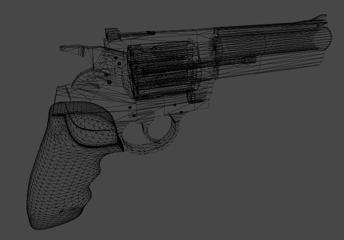 【3Dモデル】357マグナムリボルバー