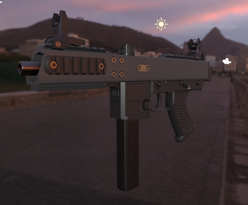 【3Dモデル】B&T KH9ピストルサブマシンガン