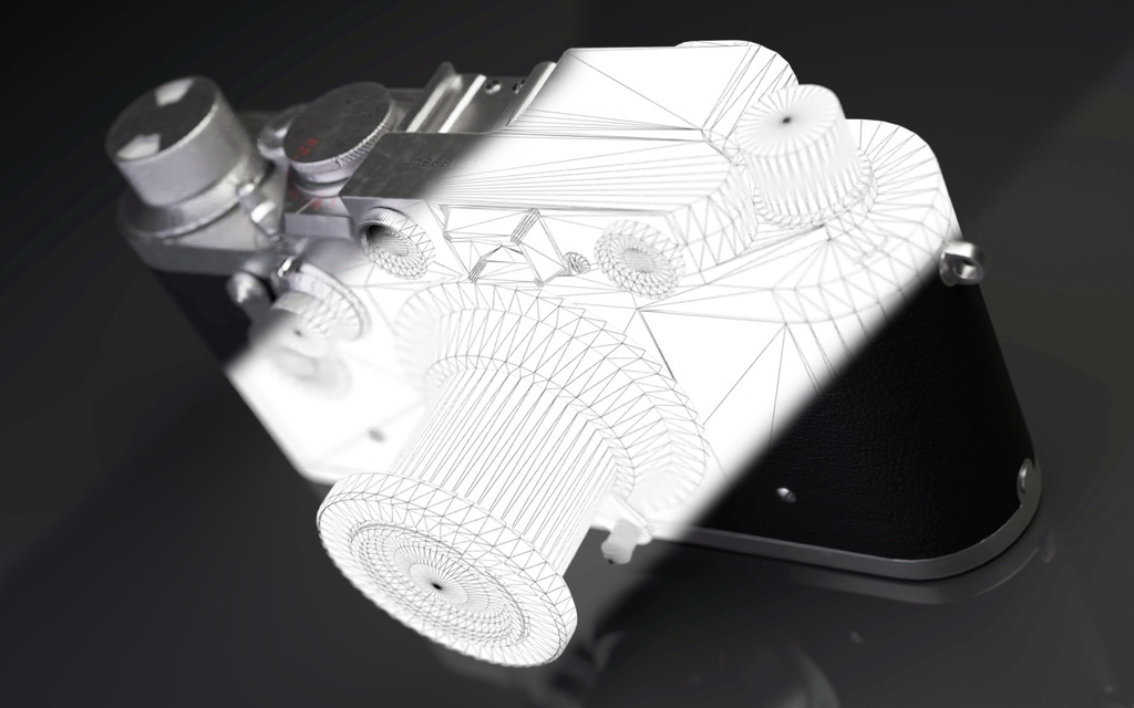 【VRChat向け】フィルムカメラ、ライカ Leica IIIf 【3Dモデル】