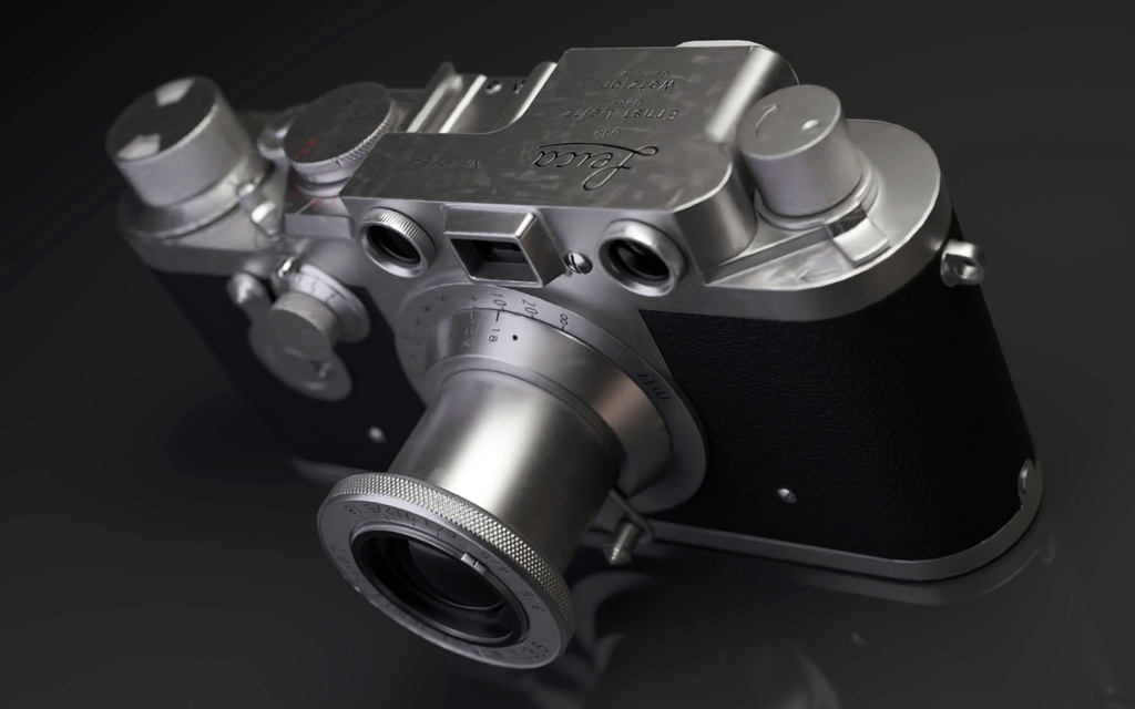 【VRChat向け】フィルムカメラ、ライカ Leica IIIf 【3Dモデル】