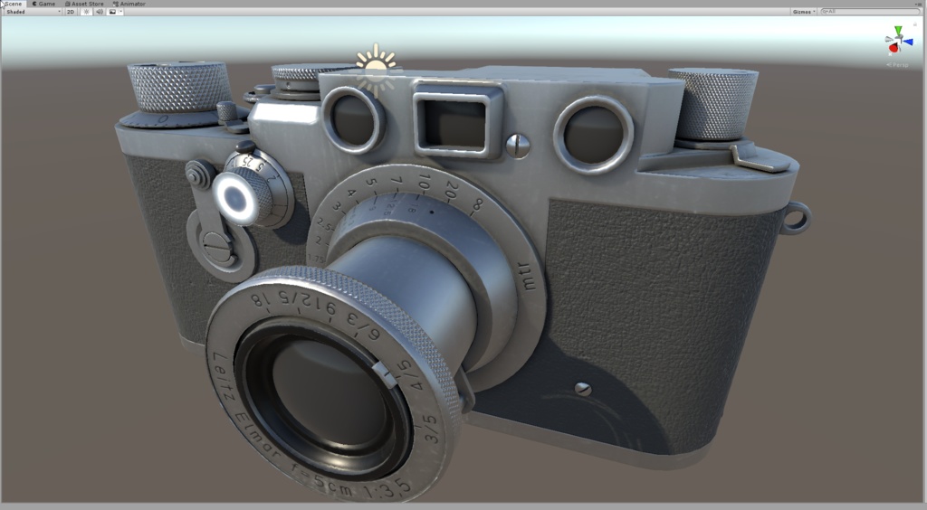 【VRChat向け】フィルムカメラ、ライカ Leica IIIf 【3Dモデル】