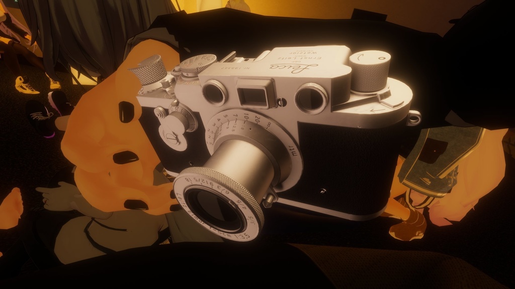 【VRChat向け】フィルムカメラ、ライカ Leica IIIf 【3Dモデル】