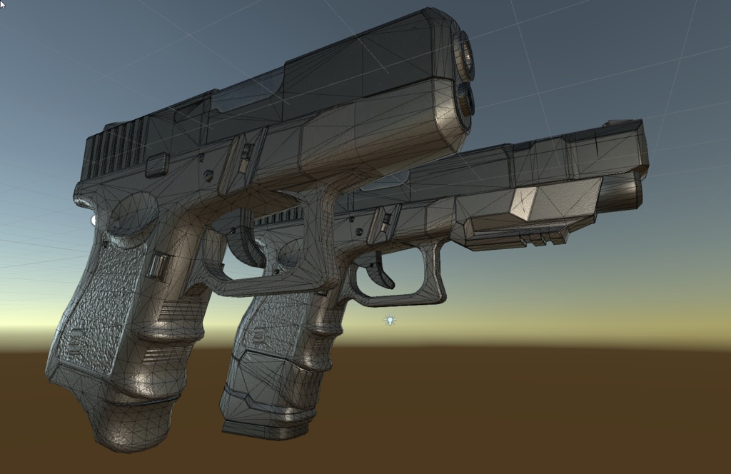 【VRChat向け】グロック26【3Dモデル】