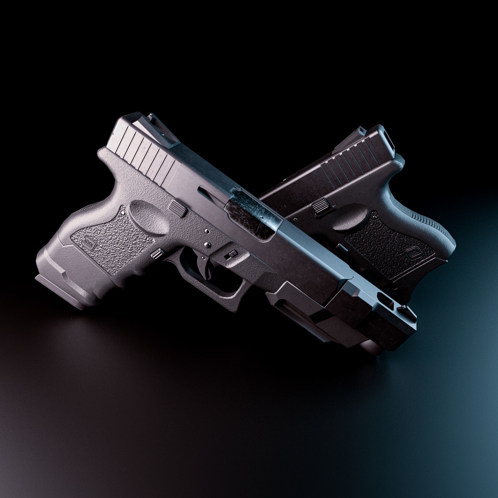 【VRChat向け】グロック26【3Dモデル】