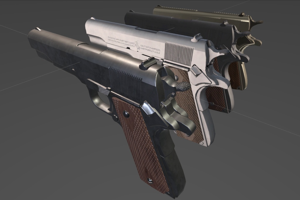 【VRChat向け】M1911 ガバメント【3Dモデル】