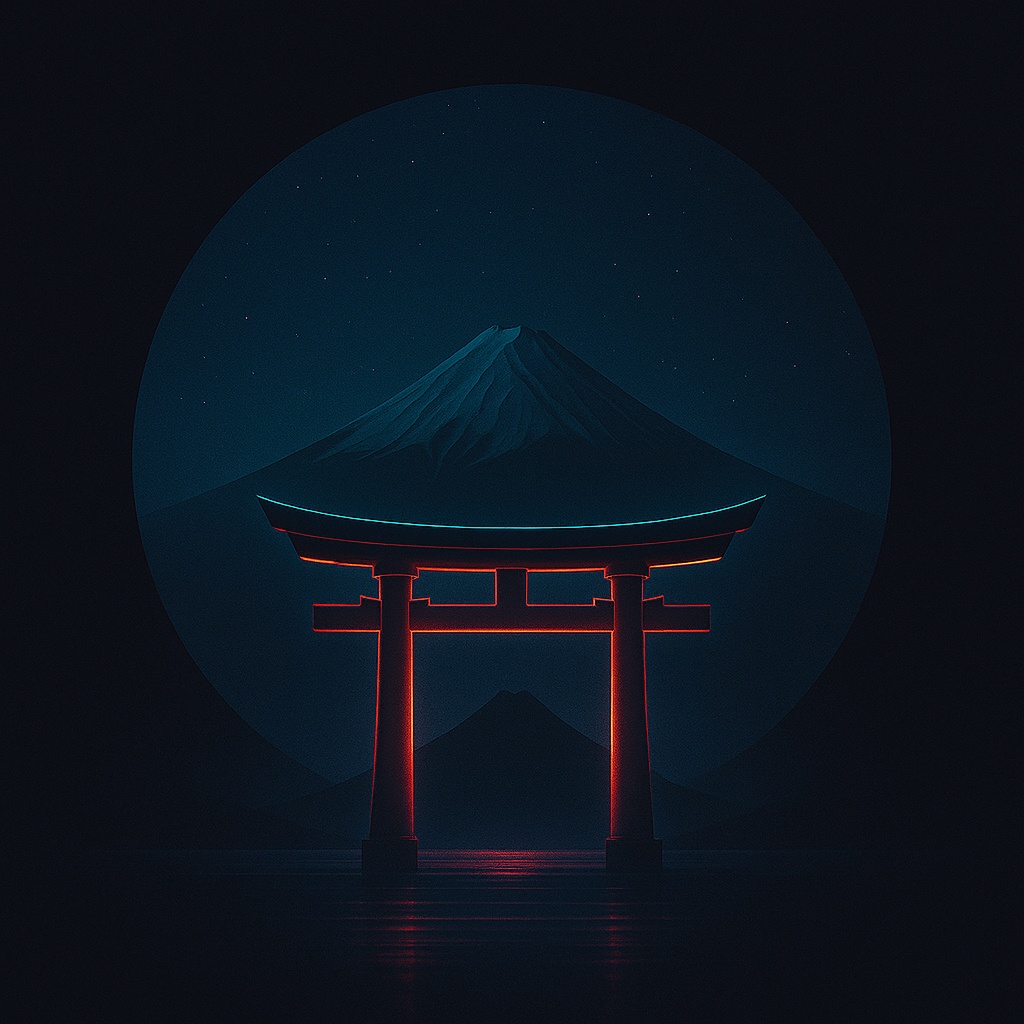 富士山と鳥居