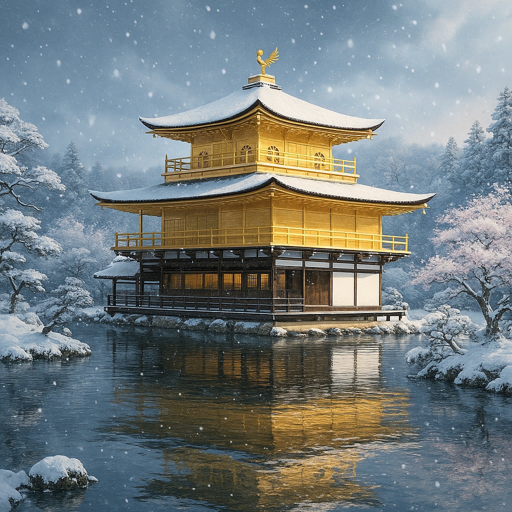 冬の金閣寺