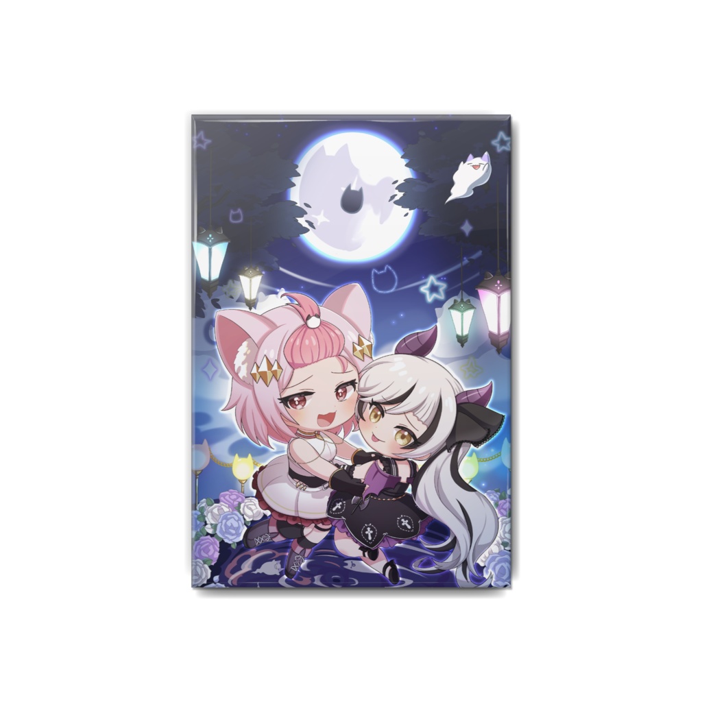 【缶バッジ】猫耳みのり&ぴこすけ