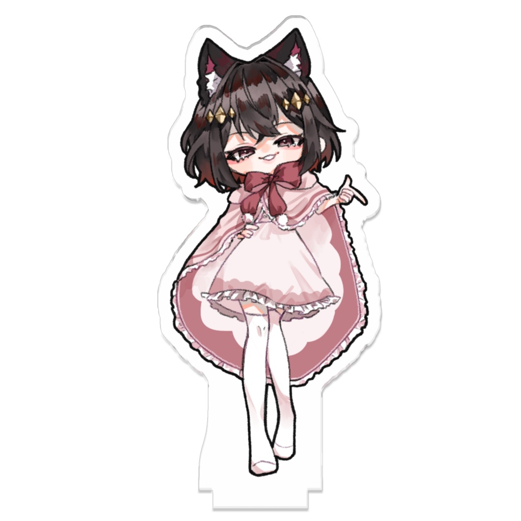 【つながるアクスタ】沙雨みのり 猫耳+黒髪ver