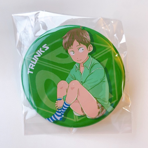 パンツ缶バッジ緑ver「アンダーコントロール・コウスケ」