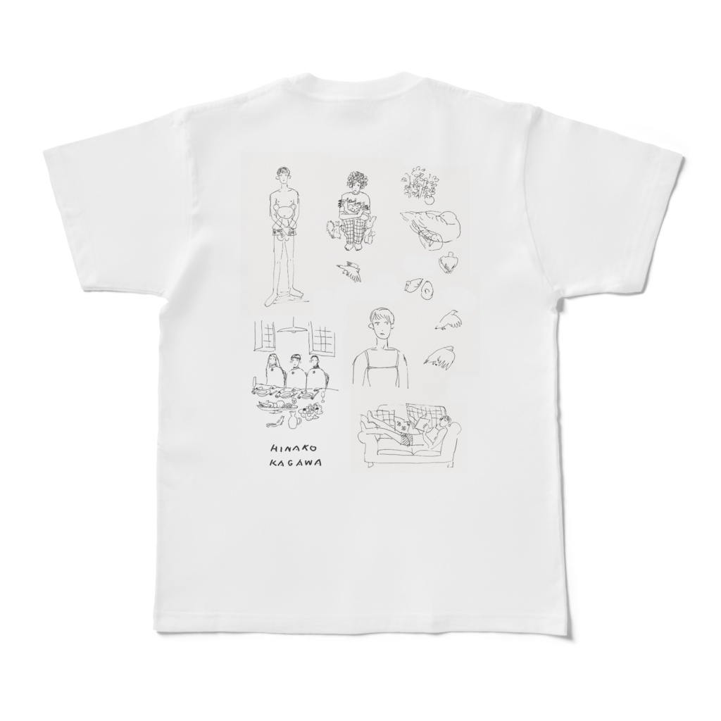 ドローイングTシャツ
