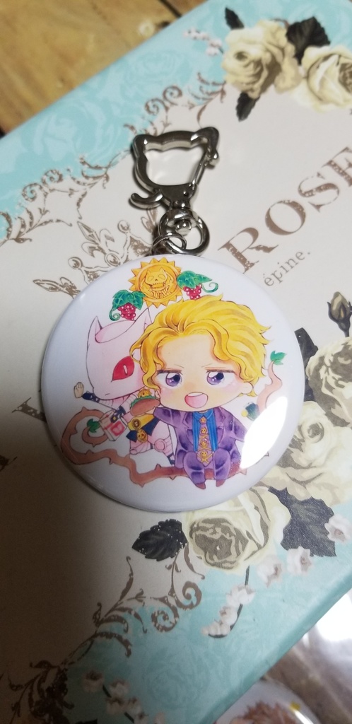 ジョジョの奇妙な冒険 ダイヤモンドは砕けない 吉良吉影 缶キーホルダー