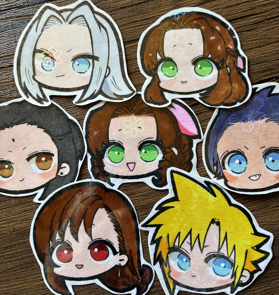 FFVII エアリス関連シールセット