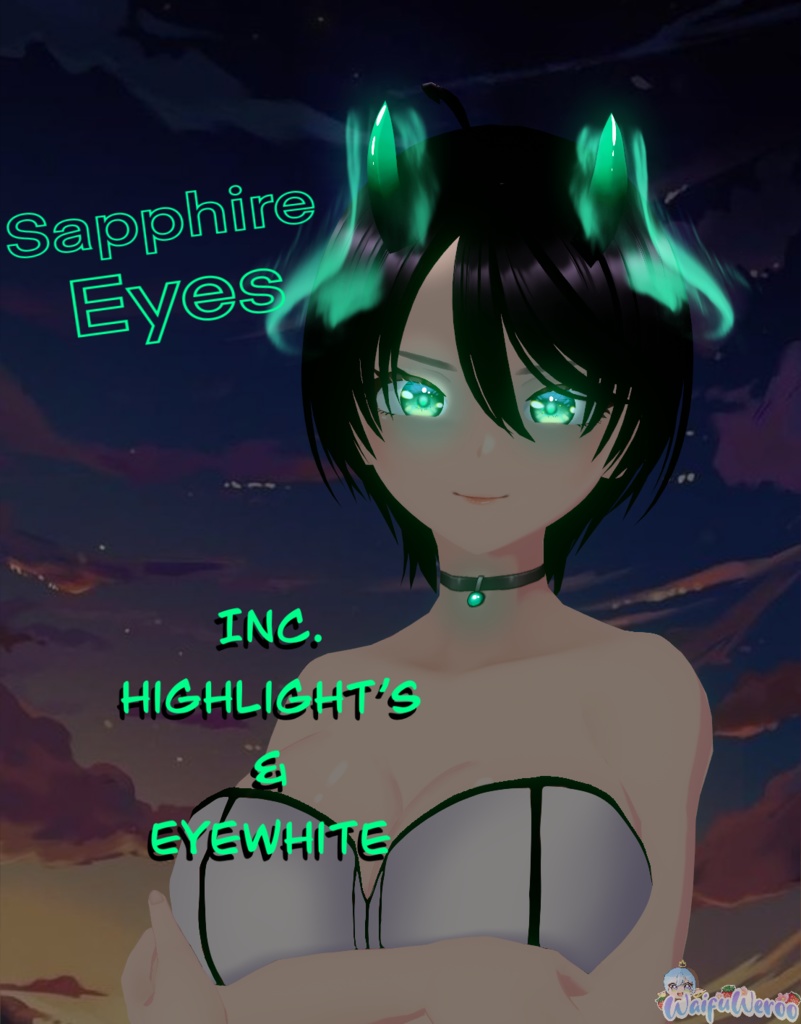 Vroid Sapphire Green Eye Texture ❤