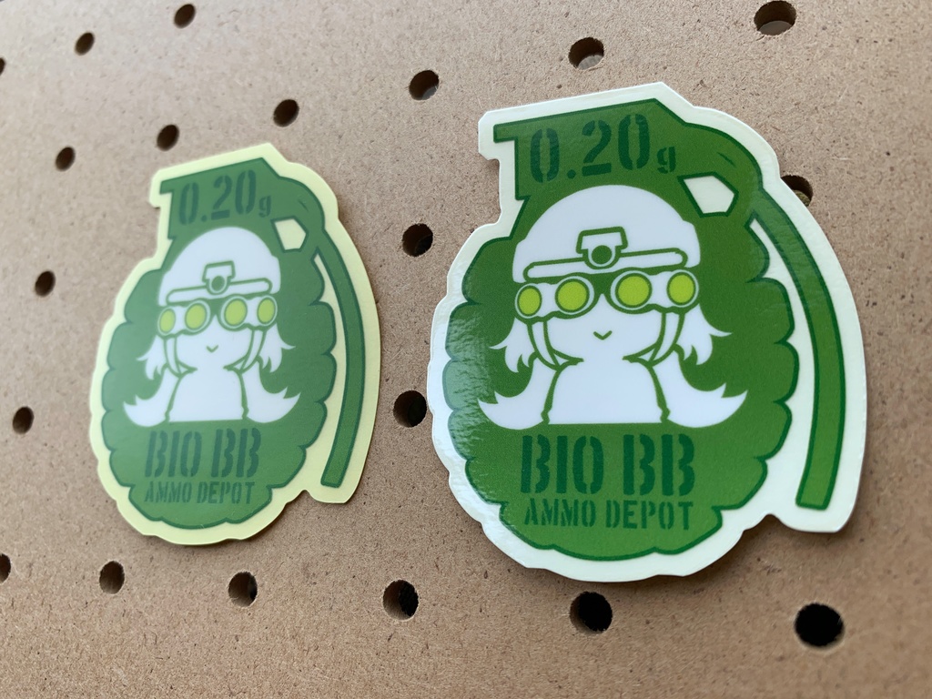 BBボトルステッカー◼︎手榴弾型◼︎