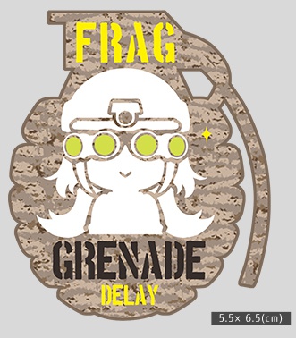 BBボトルステッカー◼︎手榴弾型◼︎