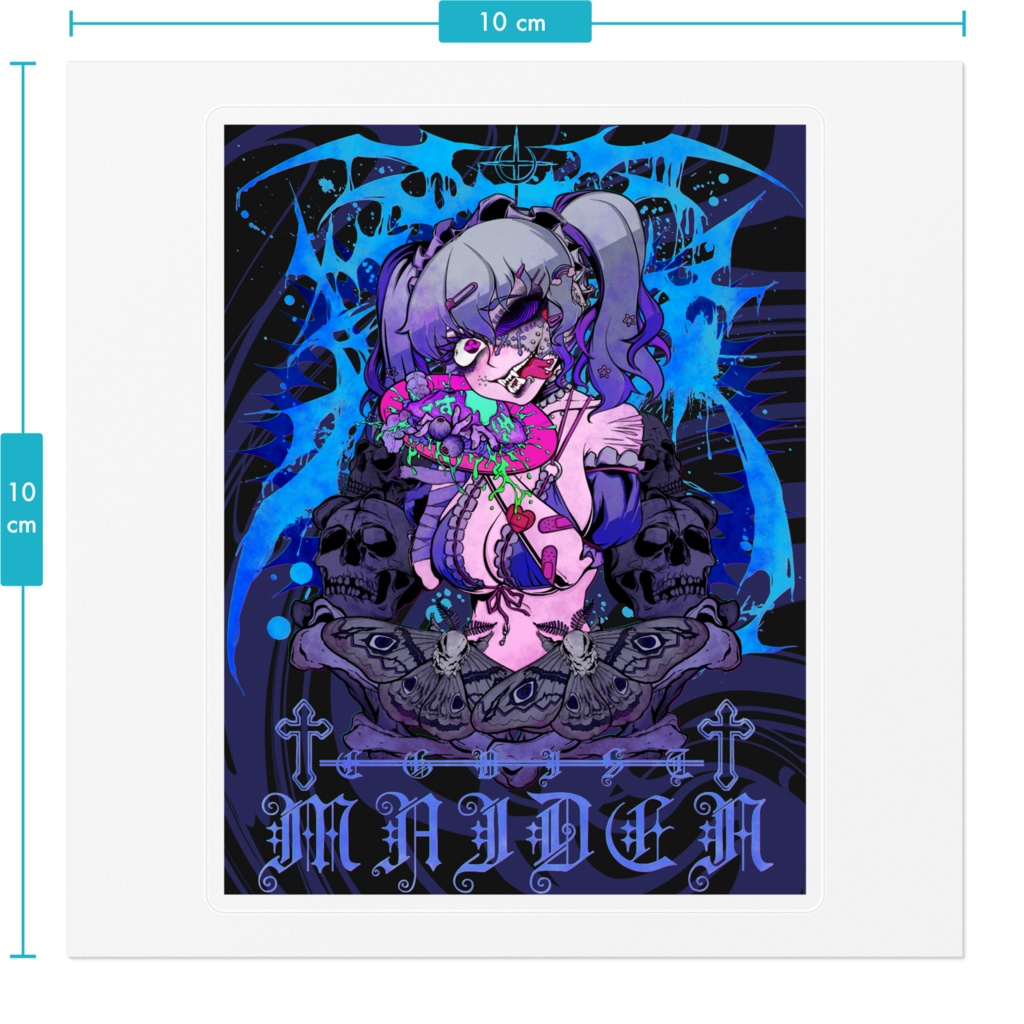 異物混入系メイド ステッカー