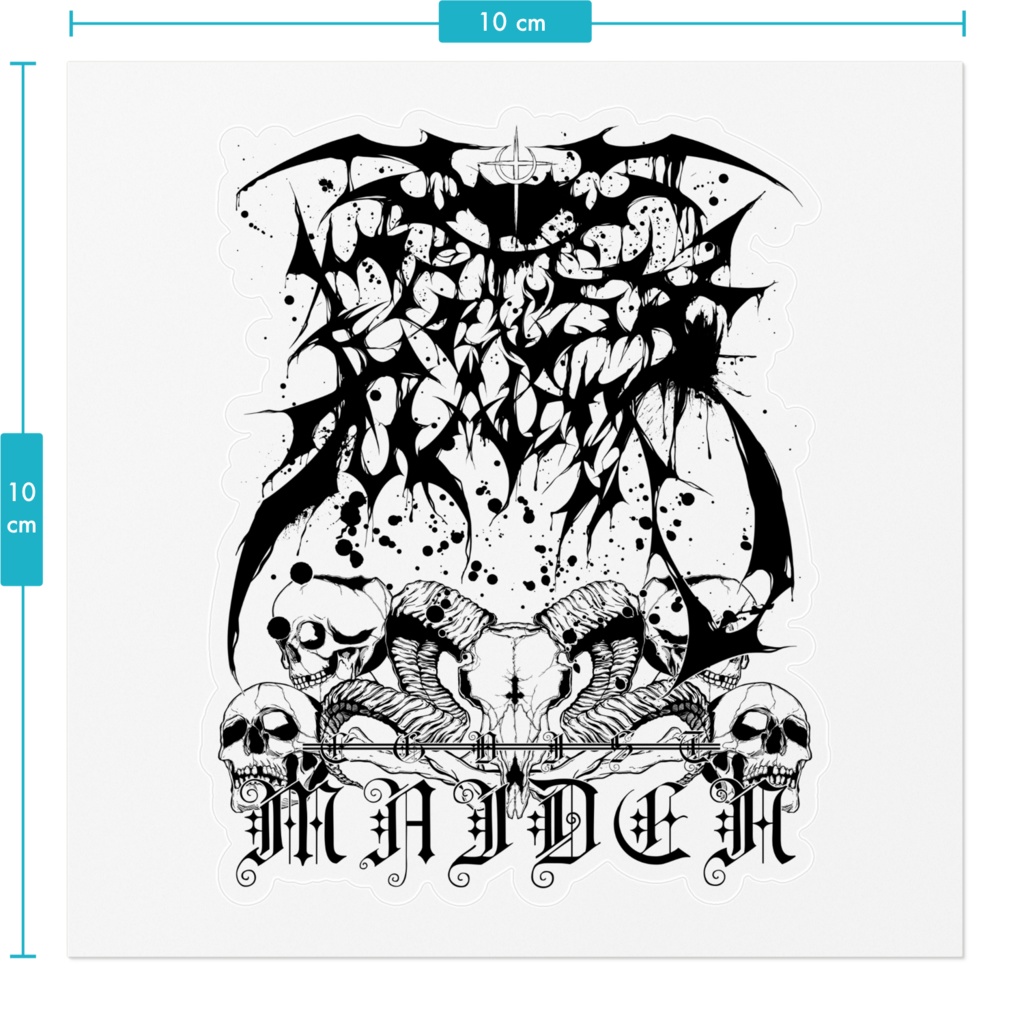 「悪」 ステッカー
